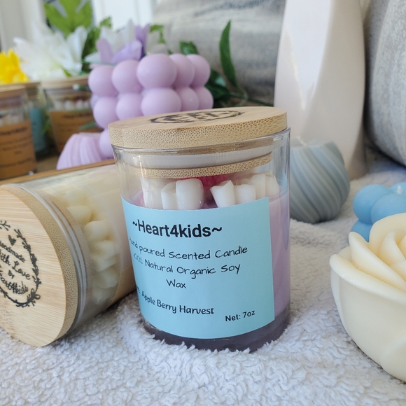 Heart4kids Scented Candles Apple Berry Harvest 2×(7oz) - Picture 2 of 6